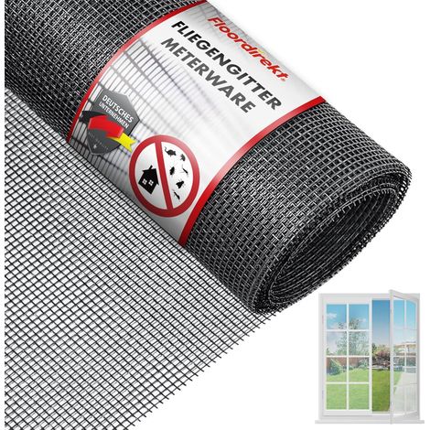 Casa Pura – Moustiquaire en fibre de verre 150 x 300 cm – Ultra résistante et perméable à l'air – Résistante aux UV et aux moisissures – Découpe facile