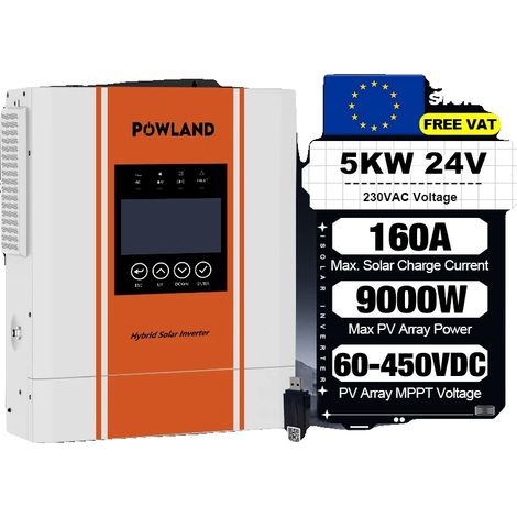 Inversor solar híbrido, doble salida de CA, integración de tecnología inteligente, ISOlar-SMS-5KW-24V (1/5)