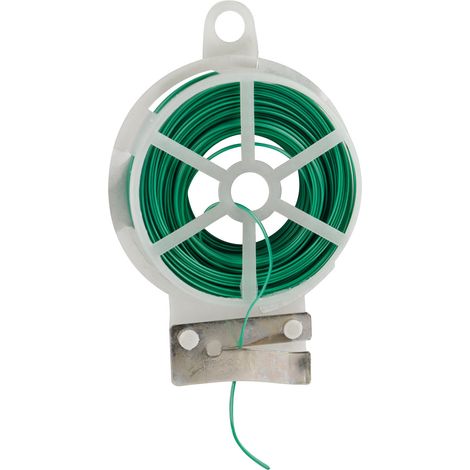 GREENGERS - LIENS DE JARDINAGE POUR LIGATURES, ROULEAU DE LIEN PLASTIQUE ARMÉ 30M, DÉVIDOIR + COUP FIL INTÉGRÉ - FACILE À NOUER, (1/5)