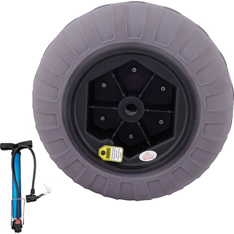 Roues de Ballon de Plage, 16" Pneus de Sable de Remplacement, TPU pour Chariot Kayak, Canoë et Buggy avec Pompe à Air, Lot de 2 (1/5)
