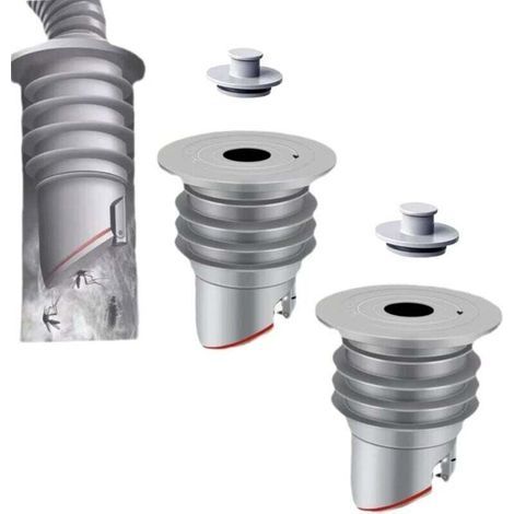 Tappo antiodore per lavatrice, guarnizione per tubo flessibile della lavatrice da 45-50 mm, tappo impermeabile (2 pezzi) (1/4)