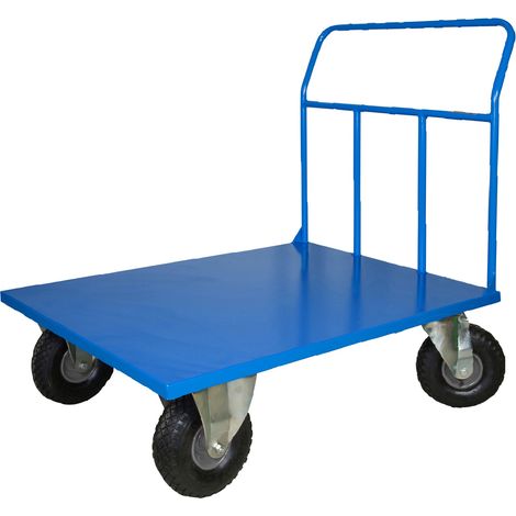 Pianale Maxi con Ruote Antiforatura Girevoli di cui 2 con freno