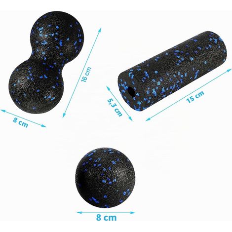 3 Pièces Balle Massage, Boule de Massage aux Arachides pour Soulager La Colonne VertéBrale, Le Cou Et Le Dos, Massage Des Tissus Profonds, Soulagement Des Points De DéClenchement (1/5)