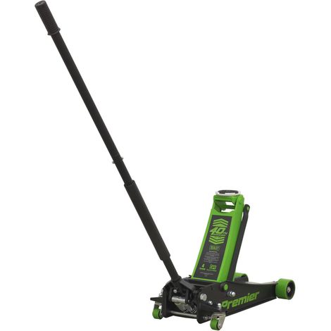 Sealey Trolley Jack 4 Tonne Rocket Lift Green 4040AG