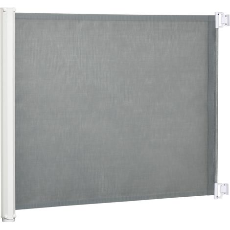 PawHut Treppenschutzgitter Metall kunststoff Grau