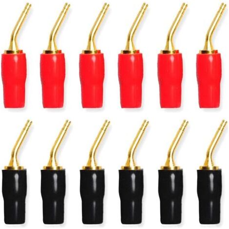 12 Pièces 2mm Type de vis de Broche de Prise Banane, Connecteur de Câble de Haut-parleur Audio Plaqué or 2mm (1/5)