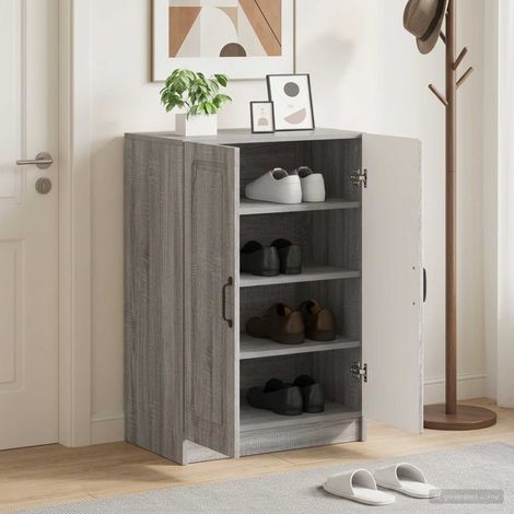 vidaXL Shoe Cabinet UTRECHT 59.5 x 39.5 x 87 cm Engineered Wood (1/5)
