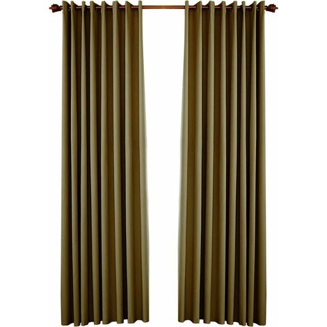 Rideaux Exterieurs De Pergola, Rideaux Exterieurs Occultants De Patio, Decor Exterieur Impermeable Avec Oeillet Antirouille Pour Pergola/Porche, 2 Panneaux, 134Cm160Cm, Cafe - 134Cm160Cm, Cafe (1/5)