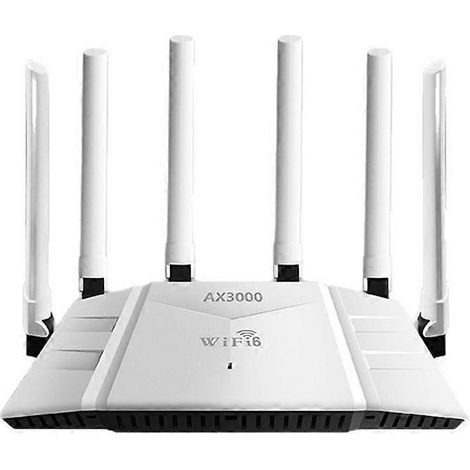 Routeur Wi-Fi 6 double bande 2,4/5 GHz Gigabit AX3000 3000 Mbps, conforme aux normes IEEE 802.11a/b/g/n/ac/ax (UE) (1/5)