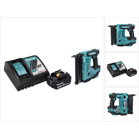 Makita DBN 500 RT1 Akku Stauchkopfnagler 18 V 15-50 mm + 1x Akku 5,0 Ah + Ladegerät