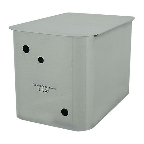 Vaso di espansione da 33lt zincato 10 decimi aperto per termocamini e caldaie (1/2)