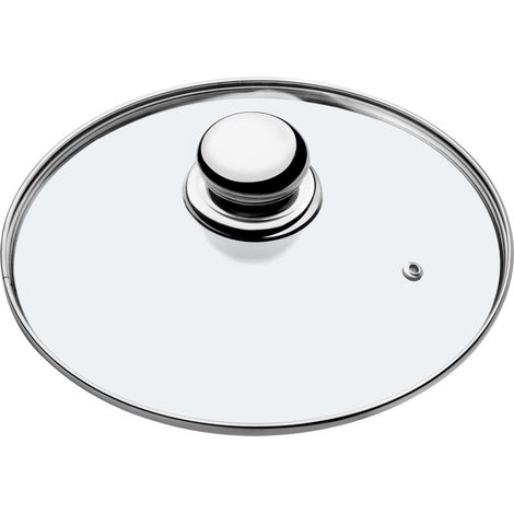 KADAX Tapa de cristal con mango de acero, accesorio culinario para realzar tus ollas, cacerolas y sartenes a la hora de cocinar (20 cm) (1/5)