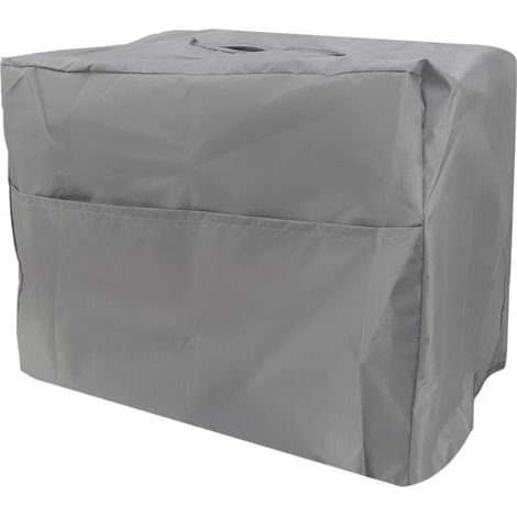 Housse de Protection pour Poste à Souder 190T Polyester Taffetas Argenté Imperméable Anti-UV - 47x28x37cm Gris pour Jardin et Balcon