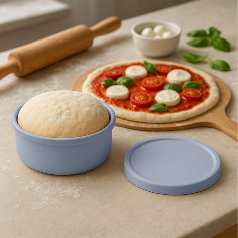 Pizza Dough Proofing Boxes with Lids, 4 Pack (1/5)