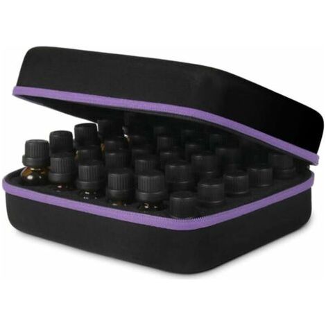 Boîte Huile Essentielle,30 Bouteilles imperméable Aromathérapie Boîte de Rangement Housse de Transport Trousses de Toilette Sac Voyage pour le stockage à la maison et les voyages (1/5)