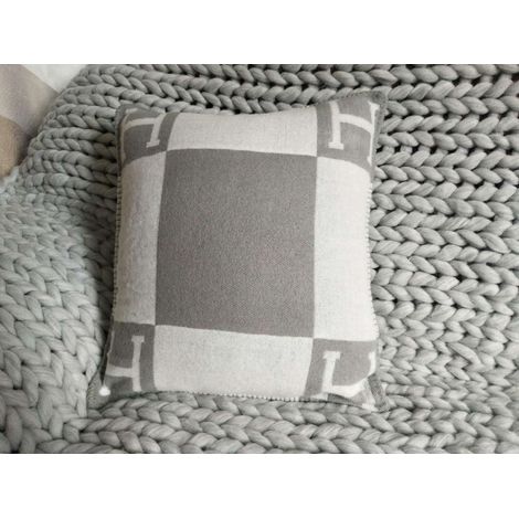 Taie d'oreiller en jacquard tissé, oreiller H, coussin H, couverture H, coussin de canapé, oreiller en laine, taie d'oreiller pour la maison (1/5)