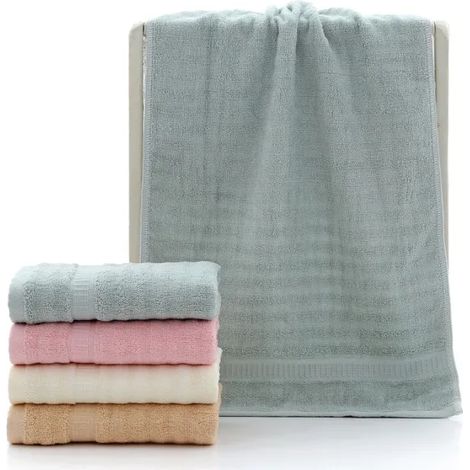 Serviettes en coton ultra-absorbantes et douces, lot de 1, 35 x 75 cm, Green Wave (1/4)