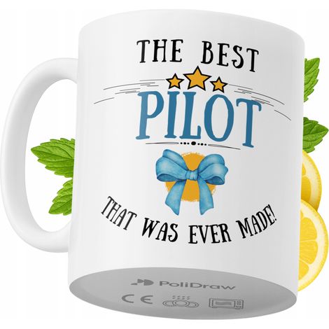 Tazza da caffè/tè divertente e umoristica per un pilota, con grafica e testo divertenti. Tazza ideale per compleanni, onomastici e festività. Tazza premium per occasioni speciali, per casa, ufficio, l