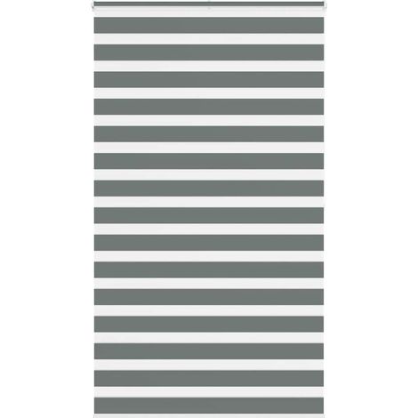 Doppelrollo Dunkelgrau 120x200 cm Stoffbreite 115,9 cm Polyester
