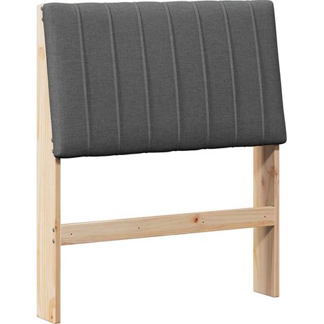 Maison Exclusive - Cabecero tapizado Gris oscuro 75 cm Madera de (1/5)