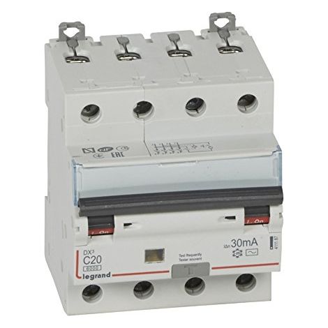Differentieller Leitungsschutzschalter DX3 4P 30mA C32