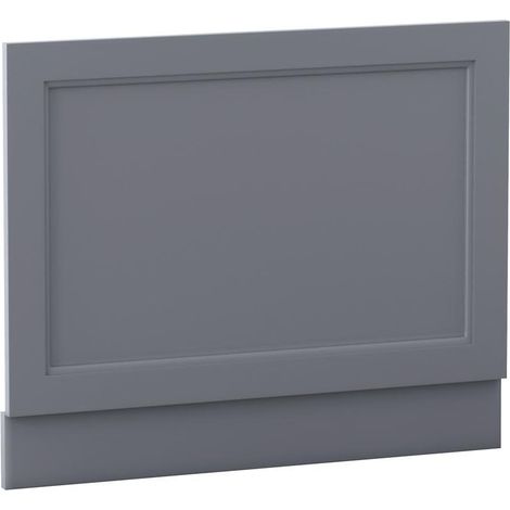 Aquariss Traditional Bath Panel Matte Grey MDF Adjustable Height 700mm End Bath Panel