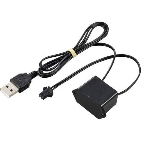 TRU COMPONENTS Inverter EL 5 V/DC Nero (L x L x A) 40 x 18 x 23 mm