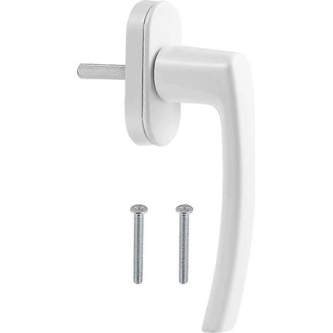 Poignée de porte et de fenêtre en PVC, blanc (1/5)