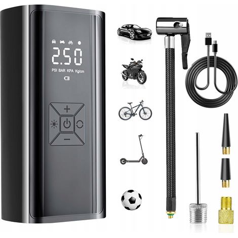 Compressore senza fili, potente pompa elettrica a batteria PER auto (1/5)