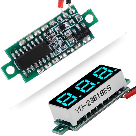 0,28 Zoll Mini-LCD-Zweidraht-Gleichstrom-Digitalvoltmeter (1/5)