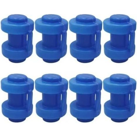 Embouts de poteaux de filet de trampoline Ø 25 mm, pièce de rechange bleue (1/5)
