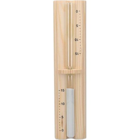 Sauna Hourglass - 15-Minute Pinewood Sand Timer for Sauna Hammam Spa Sessions - Relaxation Timer Accessory for Steam Room MUMU (1/4)