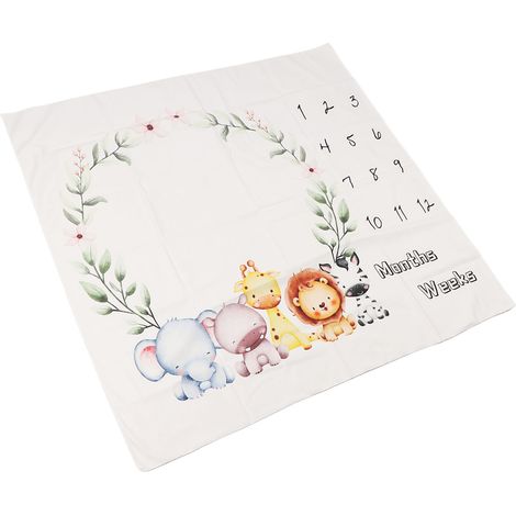 Couverture mensuelle pour bébé, motif guirlande innovant, fond décoratif pour photos de nouveau-né, accessoires de photographie (1/5)