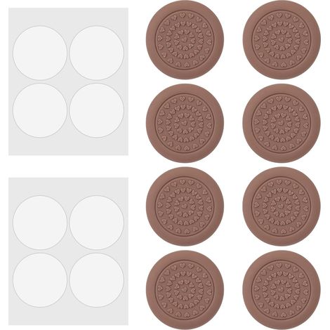 8pcs Patins Antidérapants pour Planches à Découper, Patins Adhésifs en Silicone Meubles Imperméables et Antibruit pour Planches à Découper Ordinateurs Portables et Meubles (1/5)