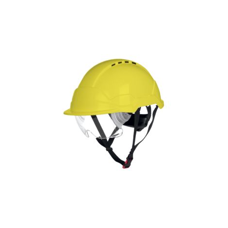 Casque de sécurité ventilé avec lunettes de protection Coverguard PHOENIX WIND ABS Jaune Unique (1/2)