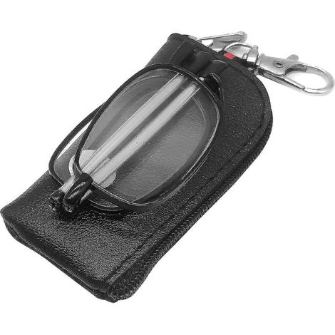 Lunettes de lecture pliables portables, mini lunettes de lecture compactes et portables pour hommes et femmes, noires (1/5)
