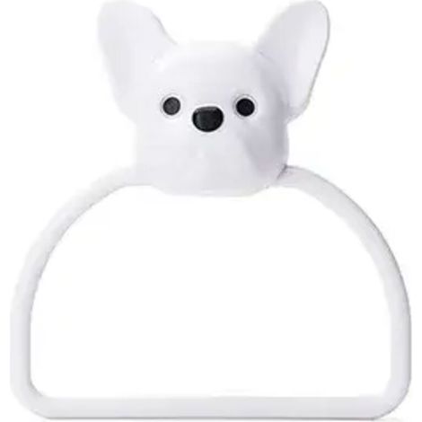 1PC ABS dessin animé animaux porte-serviettes mural salle de bain toilette enfant suspendu porte-serviette cintre maison cuisine porte-serviettes anneau chiot (1/5)
