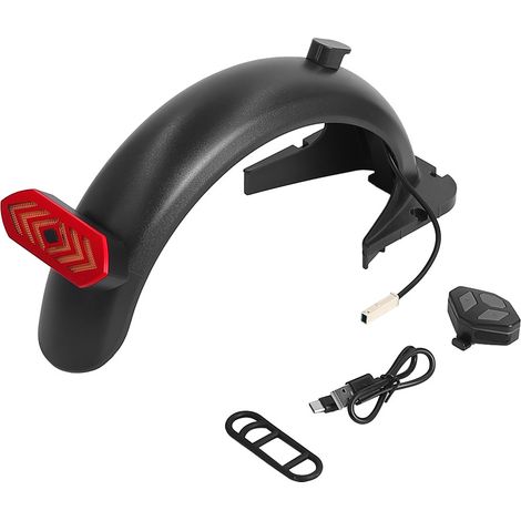 Garde-boue arrière modifié Max G30 + kit de feu arrière clignotant USB pour scooter Max G30 (1/4)