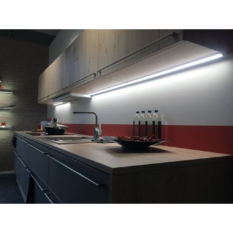 HERA MODENA Unterbauleuchte 450 mm edelstahl LED Neutralweiß Kunststoff
