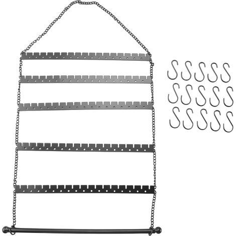 Organisateur de Boucle d'oreille Mural, Support de Support de Boucle d'oreille pour Organisateur de Suspendu pour Boucle d'oreille, Collier, Bracelet (1/5)