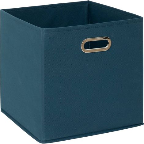 Cesta de tela mix n modul 31x31cm azul petróleo - 5five