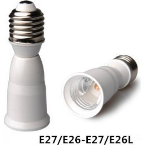 E27 auf EE27L Sockeladapter, großes Gewinde auf kleines Gewinde, flammhemmendes und umweltfreundliches PBT-Material. (1/5)