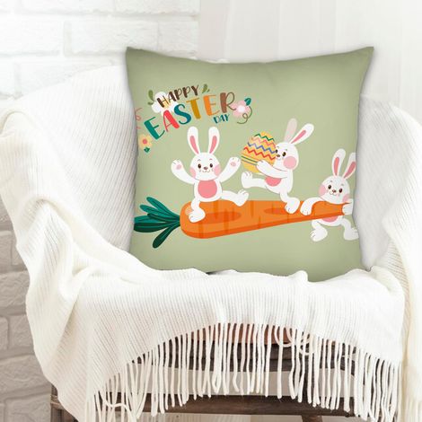 Housses de coussin en polyester résistante  léger pour décoration de Pâques pour la maison et la chambre (1/5)