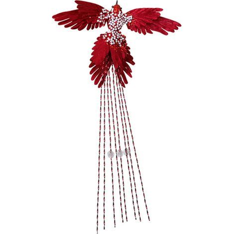 Décorations d'arbre de noël, ornement suspendu-Vin rouge (1/2)