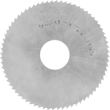 Disque de coupe circulaire en acier rapide (HSS) pour fournitures industrielles 60 x 0,5 16 72 W6542