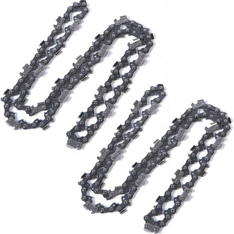Lot de 2 chaînes de tronçonneuse pour guide-chaîne de 14 pouces - 50 maillons - Chaîne anti-rebond compatible avec Stihl, Remington et McCulloch (1/5)