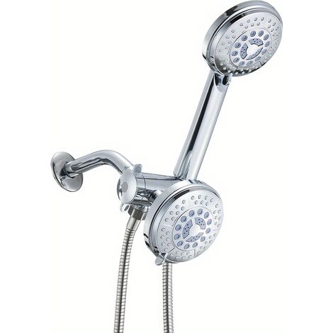 Ensemble de Douche 4-en-1 – Tête Fixe, Douchette à Main et Flexible avec 3 Modes de Débit (1/4)