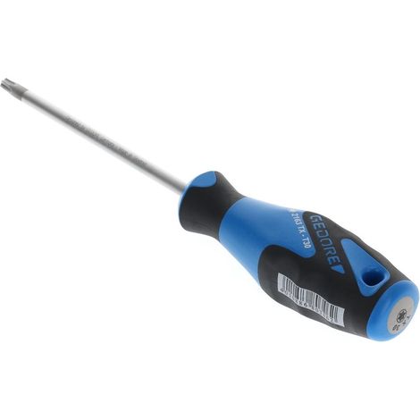 GEDORE Giravite Torx T30, Cacciavite Torx, Impugnatura Tricomponente, Lungo 225 mm, Utensile, 2163 Tx T30, Acciaio (1/4)