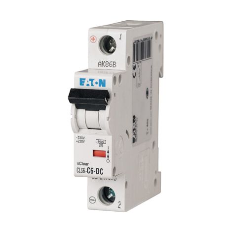 Disyuntor 1P C 6A Eaton CLS6-C6-DC 247803 (1/2)