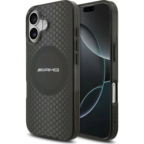 Funda AMG de doble capa transparente con gráficos MagSafe para iPhone 17 - negra (1/5)